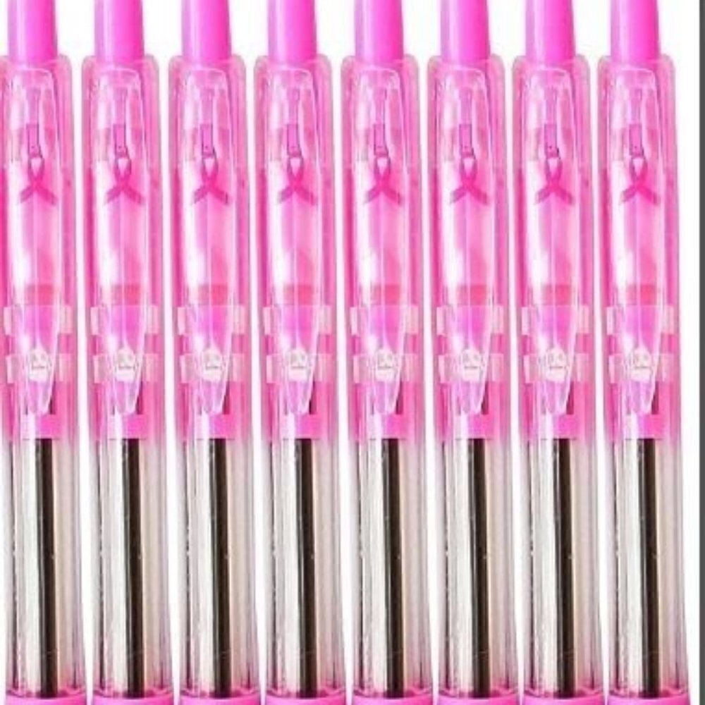 2- Ink Pens - New Breast Cancer Awareness Pink Pen